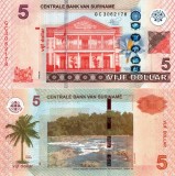 SURINAME 5 dollar 2020 UNC!!!