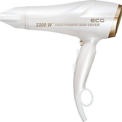 Uscător de păr ECG VV 2200, elegant, 2 trepte , mod aer rece, 2200W foto
