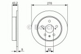 Disc frana FIAT SEDICI (FY) (2006 - 2016) BOSCH 0 986 479 047