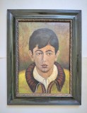 Portret expresiv semnat Criritescu 1951