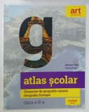 ATLAS SCOLAR , ELEMENTE DE GEOGRAFIE UMANA , GEOGRAFIE EUROPEI de MARIAN ENE si IONUT POPA , MANUAL PENTRU CLASA A VI -A , 2019