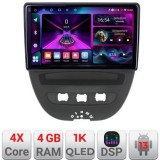 Navigatie Citroen C1 Peugeot 107 Toyota Aygo 2005-2014 Android radio gps internet 4+64 InCell Display 1K KIT-C1+EDT-E210-RK V2 CarStore Technology