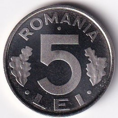 Romania 5 Lei 2003 -Proof, 21 mm KM-114 UNC !!! foto