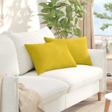 vidaXL Perne pentru canapea 2 pcs Galben 60 x 40 cm 42013677