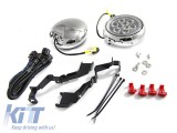 Kit de proiectoare LED potrivit pentru grila Mini Cooper toate versiunile crom, stanga + dreapta Performance AutoTuning