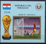PARAGUAY, FOTBAL - COLIȚĂ MNH, Nestampilat