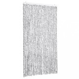Cumpara ieftin vidaXLPerdea pentru insecte gri deschis si gri inchis100x230cmchenille
