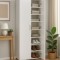 Dulap Multifunctional Adore Porto, 2 usi, 8 rafturi, Alb, 76 x 187 x 36 cm