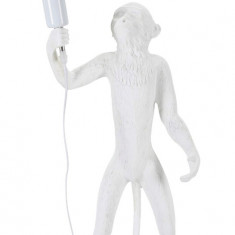 Lampa de masa Monkey, Mauro Ferretti, Ø26 x 55 cm, 1 x E27, 40W, polirasina, alb