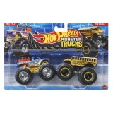 HOT WHEELS MONSTER TRUCK SET 2 MASINI HAUL YALL SI TOO SCOOL SCARA 1 LA 64
