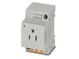 Conector alimentare AC 15A, soclu mamă, 3 pini pentru şină DIN