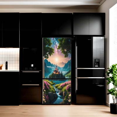 Folie imprimata color pentru decor Frigider, dimensiune 200 x 90cm, model: AVX-FR15 foto