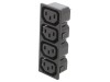 Conector Alimentare AC BULGIN 10A 250VAC Tip Mama C13 Montare Panou