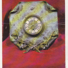 bnk cp Ploiesti - Muzeul ceasului - Ceas de masa M Sadoveanu - necirculata
