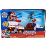 Set 2 masinute cu figurine PAW PATROL, Roll &amp;amp; Rescue