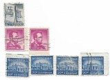 SUA - Marci diverse (7 buc.), 1954 - valori obliterate, Stampilat