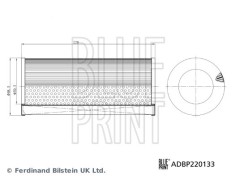 BLUE PRINT ADBP220133 Filtru aer