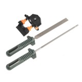Pila pentru ascutire lant, OMAC, cu maner plastic, 5.5 mm, set 2 bucati