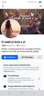 Pagina de facebook 36K foto