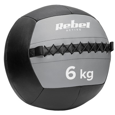 Minge medicinala pentru exercitii Rebel Active, 6 kg, 35 cm foto