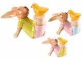 Cumpara ieftin Set 3 figurine Iepurasi 16.5x9.5x12 cm, 11.5x5.5x9 cm, 9.5x5.5x6.5 cm