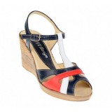 OFERTA! marimea 37, 38, 39 - Sandale dama din piele naturala cu platforma - LS50RABL