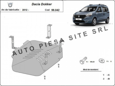 Scut metalic rezervor Dacia Dokker fabricata incepand cu 2012 APS-99,042 foto