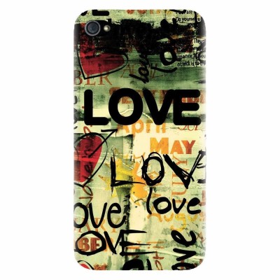 Husa silicon pentru Apple Iphone 4 / 4S, Love Artwork foto