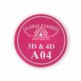 Cumpara ieftin Gel UV 4D plastilina, gel plastart, Global Fashion, A04, 7g, culoare roz