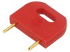 Conector Izolat Bărbat 10.16mm Roșu