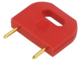 Conector Izolat Bărbat 10.16mm Roșu
