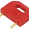 Conector Izolat Bărbat 10.16mm Roșu