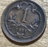 MNDSTR AUT1 Austroungharia 1 heller 1911