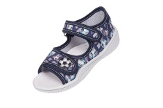 Sandalute cu brant de piele pentru baieti Vi-GGa-Mi Stas Mingi marimea 29