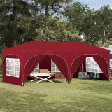vidaXL Cort de Petrecere Pop-up Burgundy 575 x 288 x 245 cm 42019906
