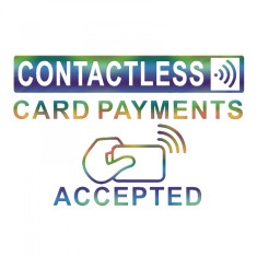 Sticker Contactless Card Payments Accepted