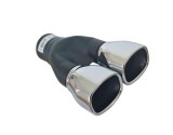 Duza de Evacuare Masina Negru Argint Dubla 245mm