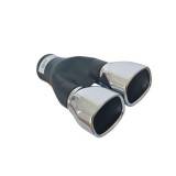 Duza de Evacuare Masina Negru Argint Dubla 245mm