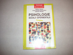 PSIHOLOGIE SOCIALA EXPERIMENTALA - WILLEM DOISE, JEAN CLAUDE DESCHAMPS, G. MUGNY foto