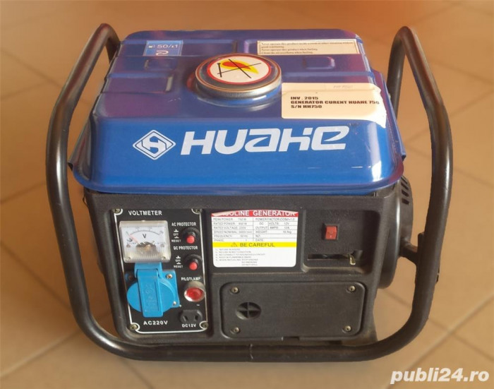 Generator curent Huahe 750 pe benzina