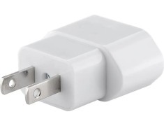 Adaptor calatorie CEE 7/16 Schuko mama - priza SUA /Japonia 2 pin 10A 2500W alb