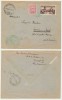 ROMANIA 1948 Prietenia Rom&acirc;no-Bulgară plic FDC efectiv circulat stampilă verde