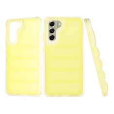 Husa Samsung Galaxy S21 FE 5G Techsuit Wave Shield, galben foto