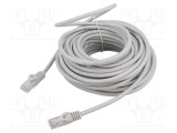 Cabluri de rețea GEMBIRD U/UTP 6 litat Cu PVC gri 15m 26AWG &Oslash;6,2mm