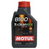 Ulei motor Motul 8100 X-Clean EFE 5W30, 1L, 100% sintetic, BMW LL-04, Fiat 9.55535 S1/S3, MB 229.52, VW 505.00/505.01, Opel OV0401547
