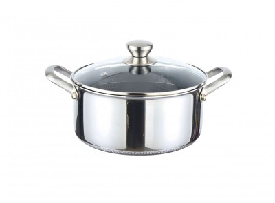 CASEROLA DIN OTEL INOXIDABIL 24CM Handy KitchenServ foto