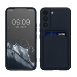 Husa Kwmobile pentru Samsung Galaxy S22, Albastru inchis, Silicon, KWM0000191F003C, Carcasa