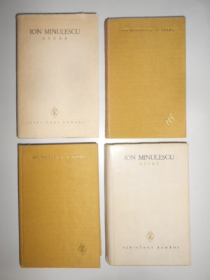 Ion Minulescu - Opere 4 volume (1974-1983, editie cartonata) foto