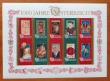 AUSTRIA-1996-''1000 Ani IMPERIU''-COLITA- *Cat Mi=15e)-nestampilat-MNH-Vezi-Scan