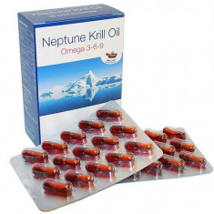 Neptune Krill Oil Canada - Omega 369, 60 capsule, scade colesterolul si trigliceridele foto